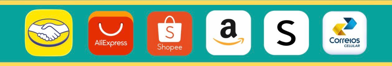 AliExpress, Shopee, Amazon, Shein, Correios